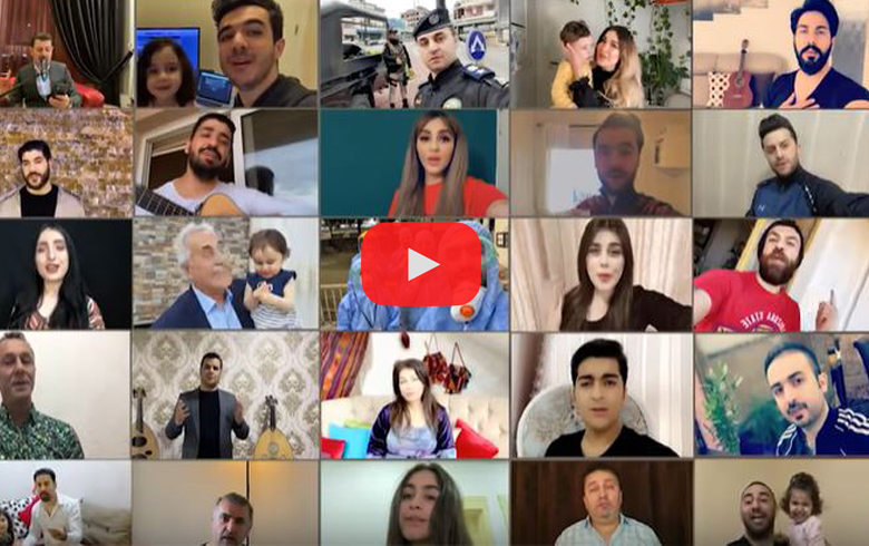 هونه‌رمه‌ندێن كوردستانێ سترانه‌ك ل سه‌ر پابه‌ندییا ب رێنما و رێكارێن ته‌ندروستیێ به‌لاڤ كر 