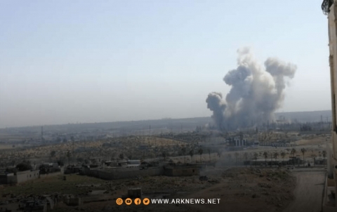 The Syrian regime is bombing the countryside of Idlib and Aleppo The Syrian regime is bombing the countryside of Idlib and Aleppo
