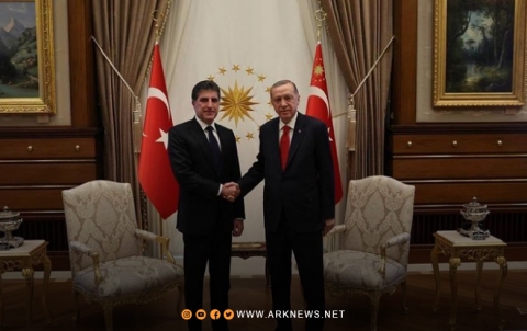 نيجيرفان بارزني يبحث مع رجب طيب أردوغان الأوضاع في المنطقة نيجيرفان بارزني يبحث مع رجب طيب أردوغان الأوضاع في المنطقة
