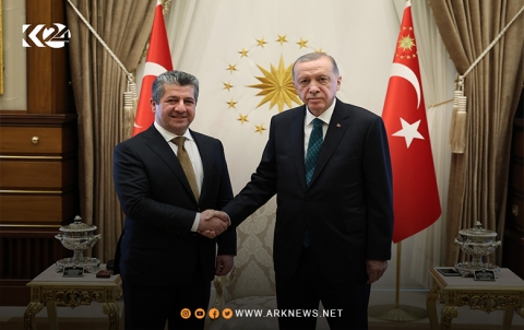 مسرور بازراني رئيس حكومة إقليم كوردستان يجتمع مع الرئيس التركي رجب طيب أردوغان 