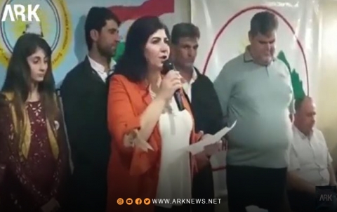 آريا جمعة تلقي كلمة اتحاد نساء كوردستان سوريا في مراسيم إحياء الذكرى 65 لميلاد الـ PDK-Sê آريا جمعة تلقي كلمة اتحاد نساء كوردستان سوريا في مراسيم إحياء الذكرى 65 لميلاد الـ PDK-Sê