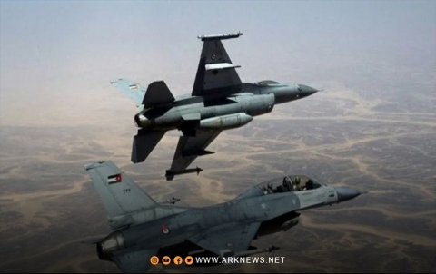 The Jordanian Air Force launches an air strike inside Syrian territory The Jordanian Air Force launches an air strike inside Syrian territory