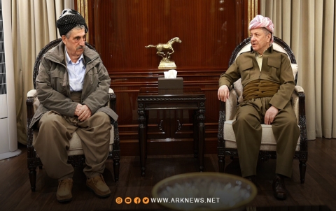 الرئيس بارزاني ورئيس الحزب الاشتراكي الديمقراطي الكوردستاني يناقشان الوضع  في المنطقة 