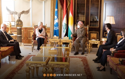 فحوى لقاء الرئيس بارزاني وجينين هينيس بلاسخارت فحوى لقاء الرئيس بارزاني وجينين هينيس بلاسخارت