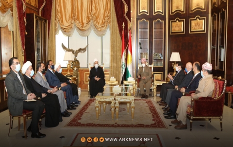 الرئيس بارزاني وهمام حمودي يبحثان آخر تطورات العملية السياسية العراقية 