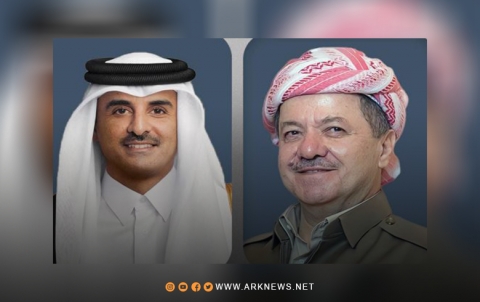 الرئيس بارزاني وأمير دولة قطر يؤكدان على منع اندلاع مواجهات بين العرب والكورد في سوريا 