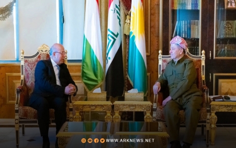 الرئيس بارزاني وأسامة إبراهيم نفاع يتباحثان الأوضاع في سوريا