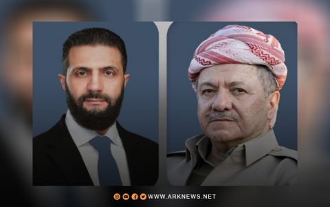 President Barzani Receives Phone Call from Syrian President Ahmed al-Sharaa