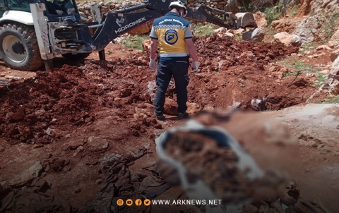 العثور على مقبرة جماعية في منطقة الزبداني بريف دمشق  العثور على مقبرة جماعية في منطقة الزبداني بريف دمشق