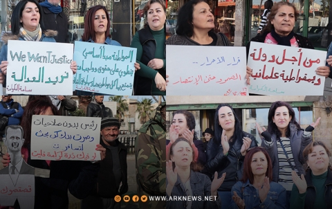 متظاهرو السويداء يجددون المطالبة بإسقاط النظام السوري ورئيسه 