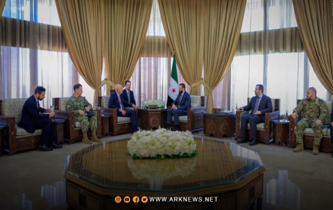 الشرع وتوم باراك يبحثان آخر التطورات في الساحة السورية الشرع وتوم باراك يبحثان آخر التطورات في الساحة السورية