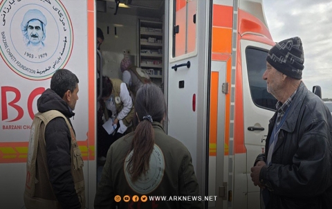 عفرين.. الفريق الطبي لبارزاني الخيرية يقدم الخدمات الطبية لعشرات النازحين العائدين إلى الديار 