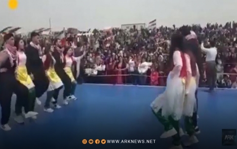 حفلة عید نوروز بالخروج إلى الطبيعة في منطقة آليان بكورستان سوريا 