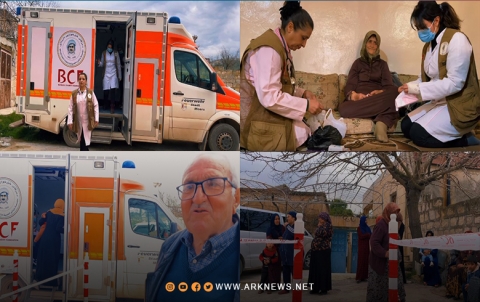 عفرين .. مؤسسة بارزاني الخيرية تقدم العلاج المجاني لعشرات المرضى في قرية شيتكا 