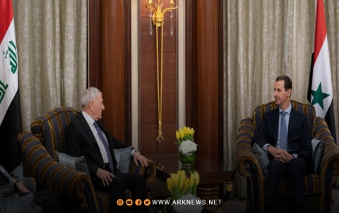 بشار الأسد وعبداللطيف رشيد يؤكدان على ضرورة إيقاف الحرب بين حماس وإسرائيل 