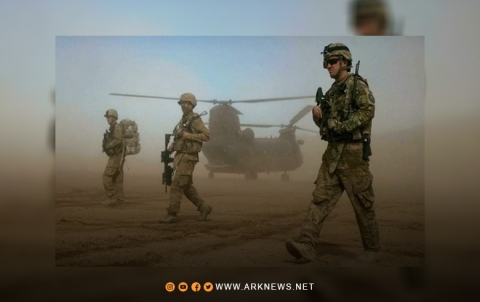 التحالف الدولي يجري تدريبات عسكرية في قاعدة كونيكو للغاز بدير الزور 