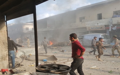 More casualties raise the death toll to about 15 civilians and fighters in the booby-trapped car explosion in Gire Spi(Tal Abyad) city