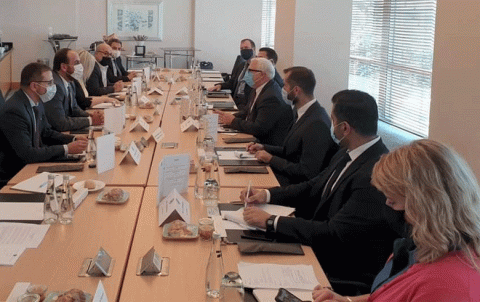 Joel Rayborn meets with the delegation of the National Coalition for the Syrian Opposition in Geneva