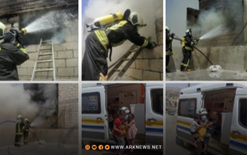 إدلب.. إصـ.ـابة 8 مدنيين بحالة اختنـ.ـاق إثر اندلاع حريق في منزلهم