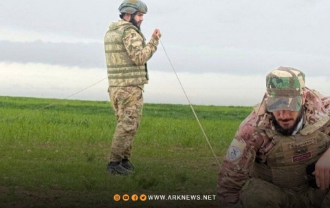 Massive Minefield Cleared Along M4 Highway Near Sere Kaniye in Hasakah Countryside