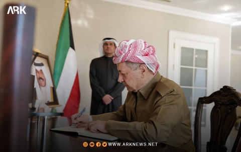 الرئيس بارزاني يزور القنصلية الكويتية ويعزي برحيل أمير الكويت