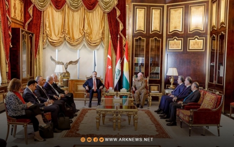الرئيس مسعود بارزاني يستقبل وزير خارجية تركيا ويتبادلان وجهات النظر حول العلاقات الثنائية