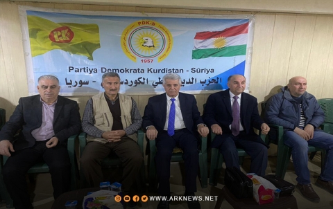 قامشلو.. الديمقراطي الكوردستاني-سوريا يستقبل المهنئين بإطلاق سراح طالب إبراهيم