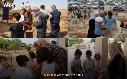 Yekem roja Cejna Qurbanê li gundewarê bajarê Amûdê yê Rojavayê Kurdistanê