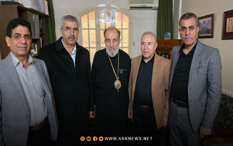 دمشق.. وفد من المجلس الوطني الكوردي يلتقي مع نيافة المعاون البطركي للروم الأرثوذكس دمشق.. وفد من المجلس الوطني الكوردي يلتقي مع نيافة المعاون البطركي للروم الأرثوذكس
