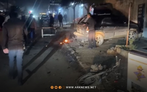انفجـ.ـار دراجة نارية مفخـ.ـخة في مدينة عفرين