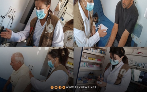 Dezgeha Xêrxwaziya Barzanî li navçeya Şiyê 55 nexweşan derman dike