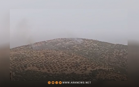 مرة أخرى.. النيران تلتهم مساحات واسعة من الغطاء النباتي في عفرين مرة أخرى.. النيران تلتهم مساحات واسعة من الغطاء النباتي في عفرين