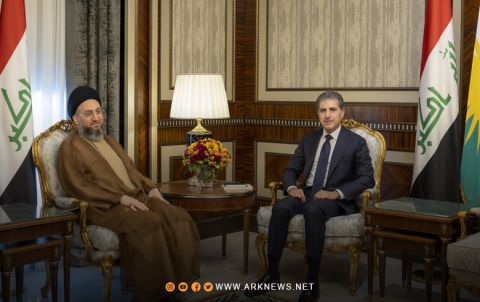 نيجيرفان بارزاني وعمار الحكيم يتبادلان الآراء بشأن الأوضاع في المنطقة