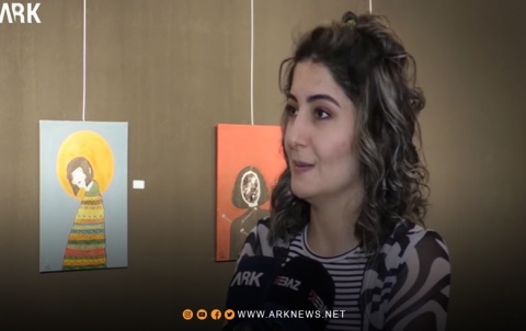 الفنانة التشكيلية سولين تعرض لوحاتها في أربيل الفنانة التشكيلية سولين تعرض لوحاتها في أربيل