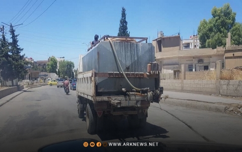 قامشلو.. استمرار انقطاع المياه في حي قناة السويس