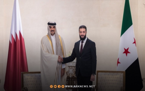 فحوى لقاء رئيس سوريا وأمير دولة قطر 