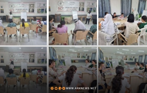 بارزاني الخيرية تفتتح دورتين للغة الإنكليزية والرسم في مخيم قوشتبة