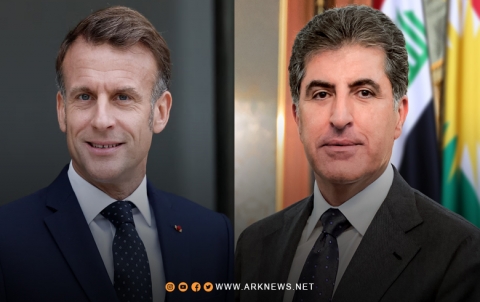 نيجيرفان بارزاني وإيمانويل ماكرون يتبادلان الأراء حول الأوضاع في المنطقة نيجيرفان بارزاني وإيمانويل ماكرون يتبادلان الأراء حول الأوضاع في المنطقة