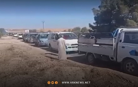 أزمة الوقود بكوباني.. مئات السيارات في طوابير الانتظار