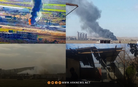 الطيران التركي يستهدف عدة مواقع في مدينتي كوباني والدرباسية 