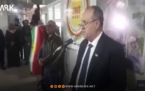 محسن طاهر يلقي كلمة الـPDK-S في حفل تأبين الذكرى 43 لرحيل الخالد مصطفى البارزاني 