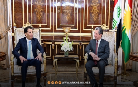 مسرور بارزاني يستقبل عقيل مفتن رئيس اللجنة الأولمبية العراقية مسرور بارزاني يستقبل عقيل مفتن رئيس اللجنة الأولمبية العراقية
