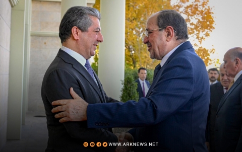 مسرور بارزاني يهنئ نوري المالكي بمناسبة ترشيحه لمنصب رئيس مجلس الوزراء الاتحادي