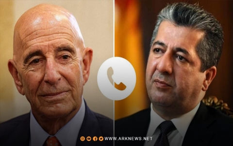 توم باراك يعزي مسرور بارزاني باستشهاد كوكبة من منتسبي البيشمركة