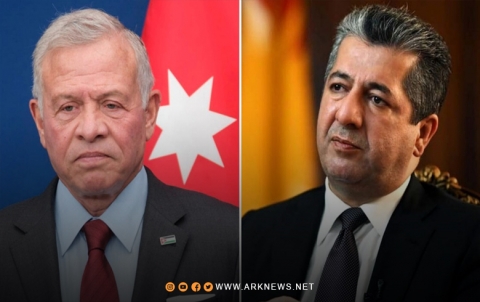 ملك الأردن يعزي رئيس حكومة إقليم كوردستان باستشهاد كوكبة من منتسبي البيشمركة 