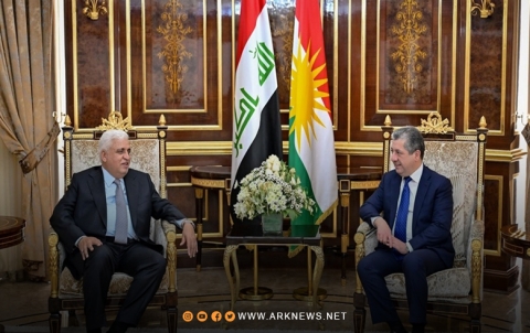 رئيس حكومة إقليم كوردستان یستقبل رئيس هيئة الحشد الشعبي