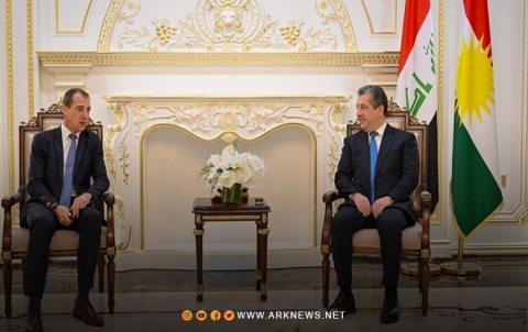 مسرور بارزاني يستقبل يان بريم القنصل العام الفرنسي لدى إقليم كوردستان 