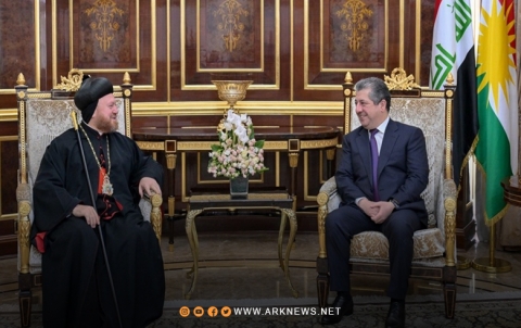 مسرور بارزاني يستقبل المطران مار نيقوديموس داود متي شرف