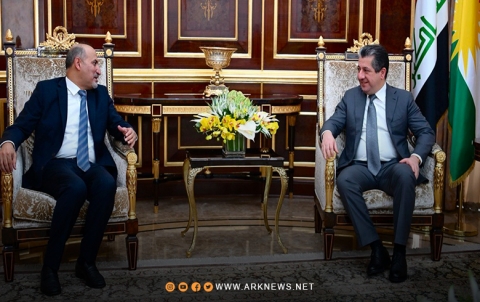 Masrour Barzani and Ahmed Al-Jarba discuss the latest developments in Syria
