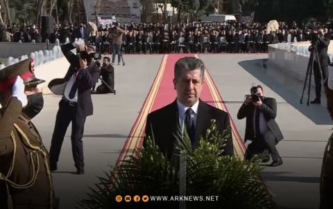 بحضور رئيس حكومة إقليم كوردستان, إحياء ذكرى شهداء 1 شباط في أربيل 